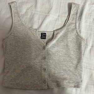 Small Gray crop top